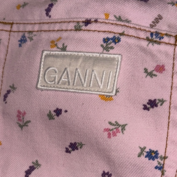 Ganni Denim - Ganni Pastel Pink Floral Jacket